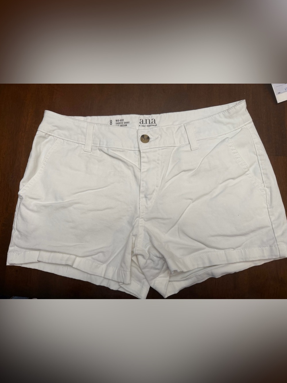 a.n.a White Women’s Shorts - Classic Chino Style